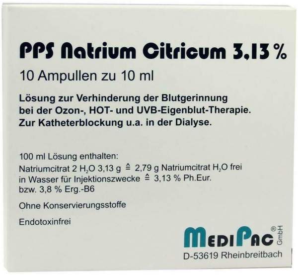 Natriumcitrat 3,13% Ampullen