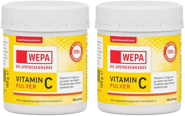 Wepa Vitamin C 2 x 100 g Pulver