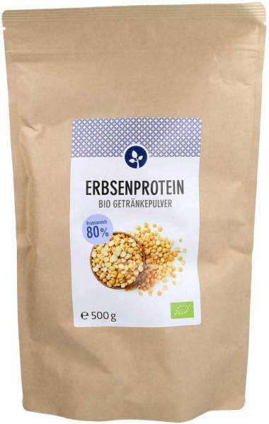 Erbsen Proteinpulver 80% Bio 500 G