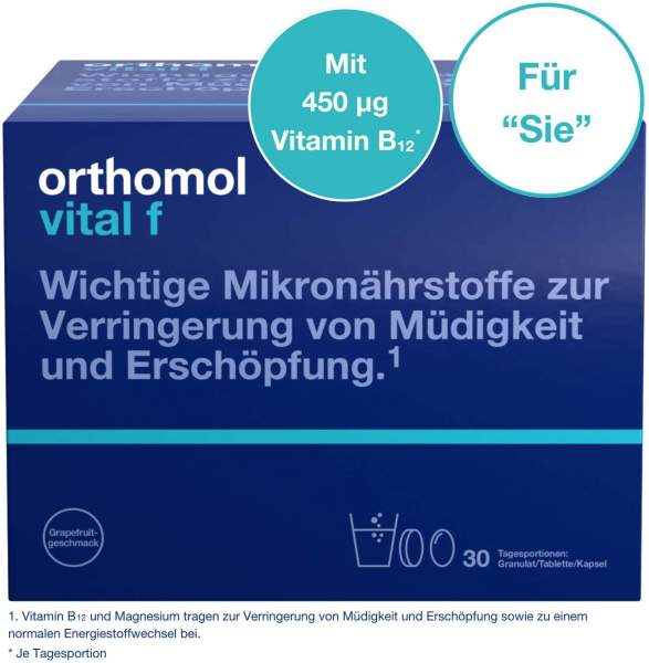 Orthomol Vital F Grapefruit Granulat 30 Beutel