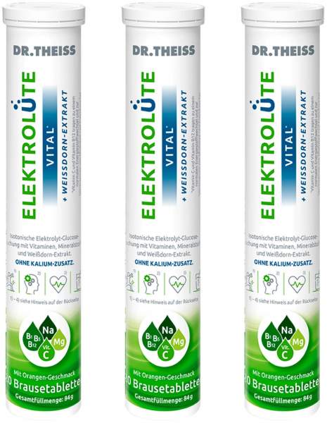 Dr.Theiss Elektrolüte Vital Brausetabletten 3 x 20 Stück
