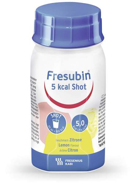 Fresubin 5 Kcal Shot Lemon Lösung 4 X 120 ml Lösung