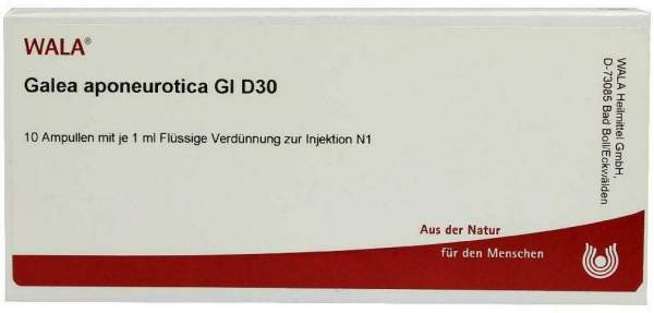 Wala Galea Aponeurotica Gl D30 10 X 1 ml Ampullen