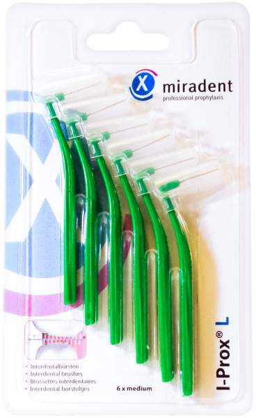 Miradent I-Prox L 6 X 0.7 mm Grün Interdentalbürste