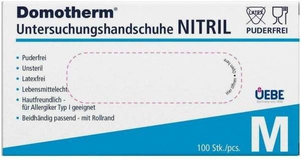 Domotherm Unt.Handschuhe Nitril Unste.Pf M Blau