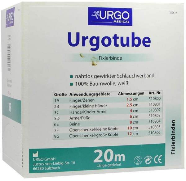 Urgotube 7f 10 cm X 20 M Oberschenkel und Kleine Köpfe