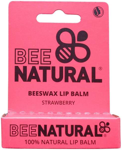 Bee Natural Lip Balm Strawberry-Erdbeere 4,2g