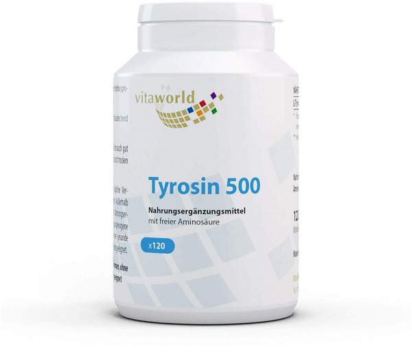 Tyrosin 500 mg 120 Kapseln