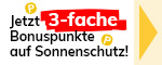 Nur kurz: 3x mehr Bonuspunkte auf Sonnencreme & Co.!