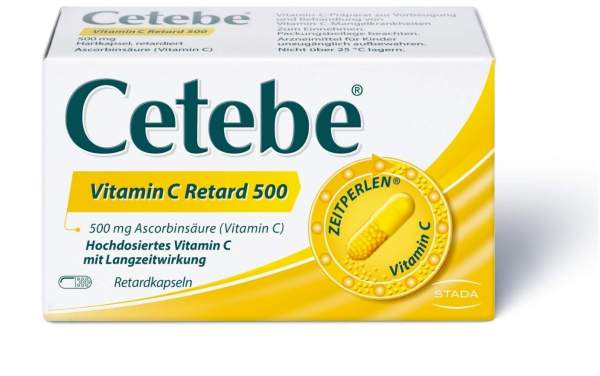 Cetebe Vitamin C Retardkapseln 500 mg 60 Stück