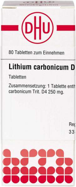 Dhu Lithium Carbonicum D4 80 Tabletten