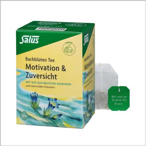 Bachblüten Tee Motivation &amp; Zuversicht Bio Salus 15 Filterbeutel
