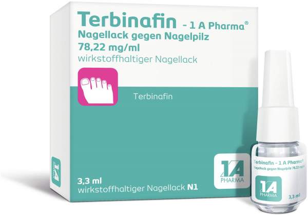 Terbinafin 1A Pharma Nagellack gegen Nagelpilz 3,3 ml