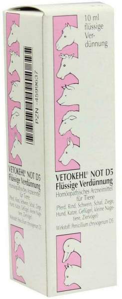 Vetokehl Not. D 5 vet. 10 ml Tropfen