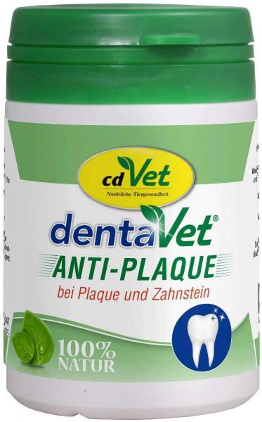 Dentavet Anti-Plaque Pulver Für Hunde und Katzen 50 G