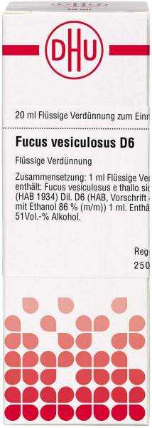 Dhu Fucus Vesiculosus D6 Dilution 20 ml