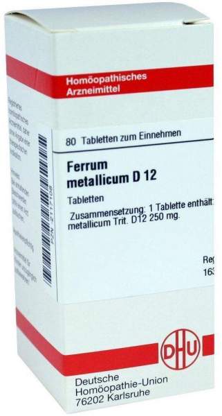 DHU Ferrum metallicum D12 80 Tabletten