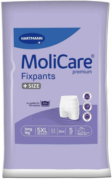 Molicare Premium Fixpants long leg Gr.5 XL 5 Stück