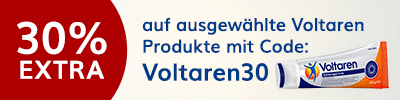 30% EXTRA auf ausgewählte Voltaren Produkte