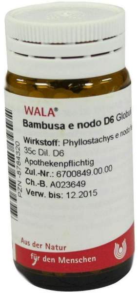 Wala Bambusa E Nodo D6 Globuli Streukügelchen 20g