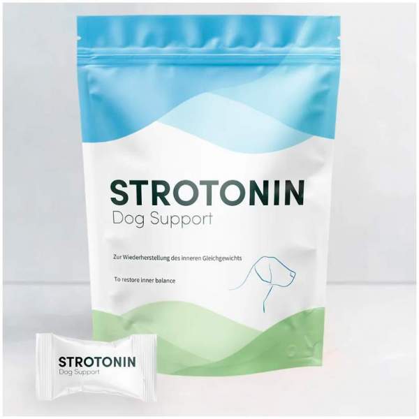 Strotonin Nerve Support Einzelfuttermittel für Hunde 10 x 1 g Pulver