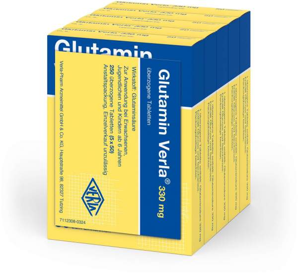 Glutamin Verla Dragees 250 Überzogene Tabletten
