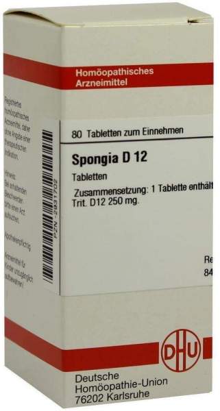 Spongia D 12 80 Tabletten