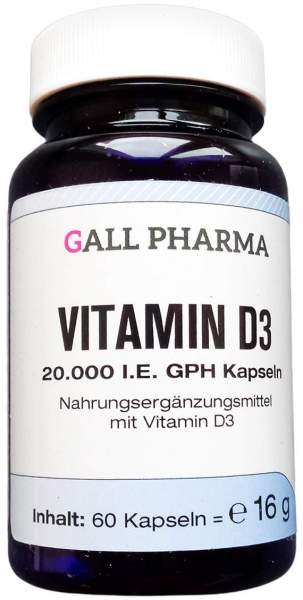 Vitamin D3 20.000 I.E. Gph Kapseln 60 Stück