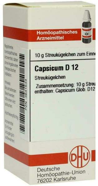 Dhu Capsicum D12 10 G Globuli