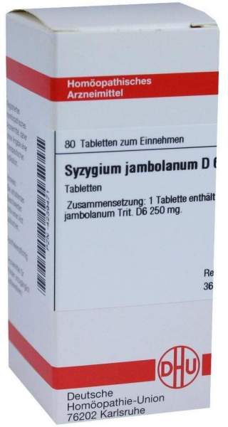 Syzygium Jambolanum D6 Tabletten 80 Tabletten