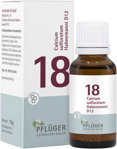 Biochemie Pflüger Nr. 18 Calcium Sulfuratum Hahnemanni D12 15 G...