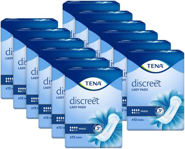 Tena Lady Discreet Einlagen Maxi 12 x 12 Stück