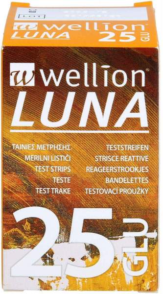 Wellion Luna Blutzuckerteststreifen 25 Stück
