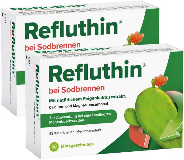 Refluthin Kautabletten Minzgeschmack 2 x 48 Stück