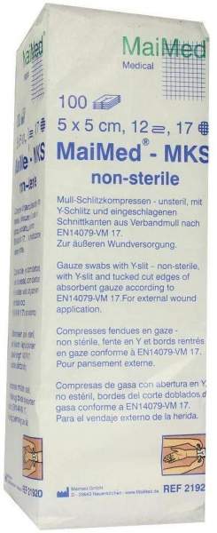 Schlitzkompressen 5x5 cm Unsteril 12fach