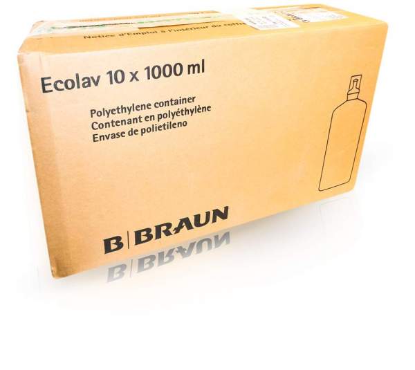 Aqua B.Braun Spüllösung Ecolav 10 X 1000 ml