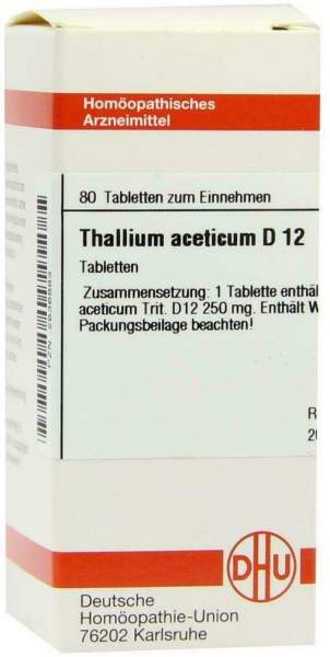 Dhu Thallium Acet. D12 80 G Tabletten