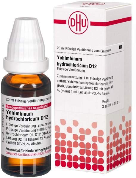Yohimbinum Hydrochloricum D 12 Dilution 20 ml Lösung