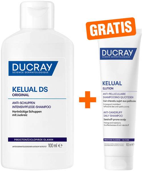 Ducray Kelual DS Shampoo 100 ml + gratis Ducray Elution ausgl. Shampoo 100 ml