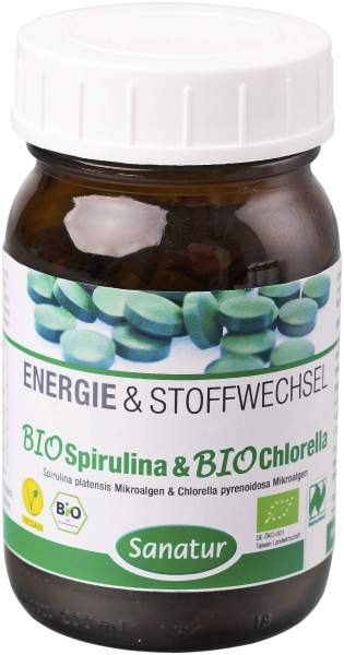 Biospirulina und Biochlorella 2 in 1 Tabletten 250 Stück