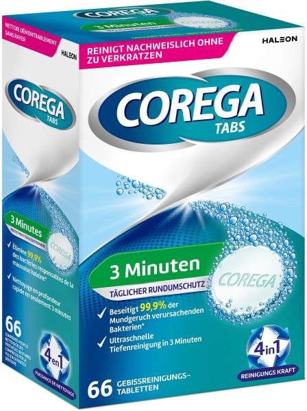 Corega Tabs 3 Minuten 66 Tabletten