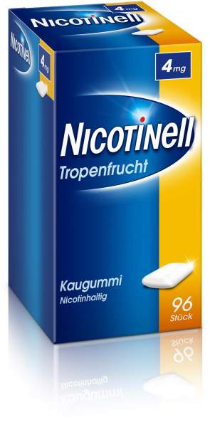 Nicotinell Kaugummi 4 mg Tropenfrucht 96 Stück