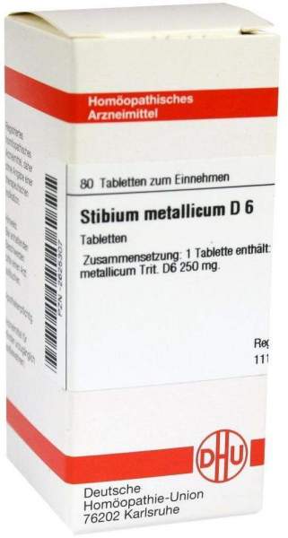 Stibium Metallicum D 6 80 Tabletten