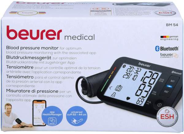 Beurer BM54 Oberarm Blutdruckmessgerät+Bluetooth 1