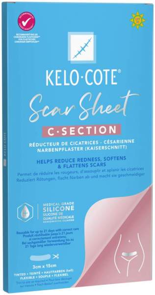 Kelo-Cote Silikon-Narbenpflaster Kaiserschnitt 1 Stück