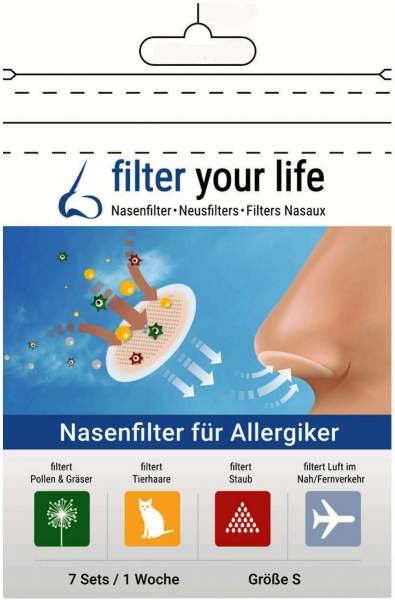 Filter Your Life Nasenfilter Für Allergiker Gr.S 7