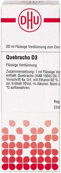 Dhu Quebracho D3 Dilution 20 ml
