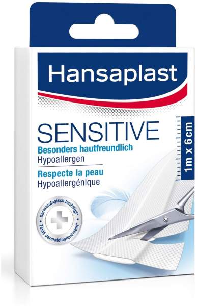Hansaplast Sensitive 1 m x 6 cm 1 Pflaster