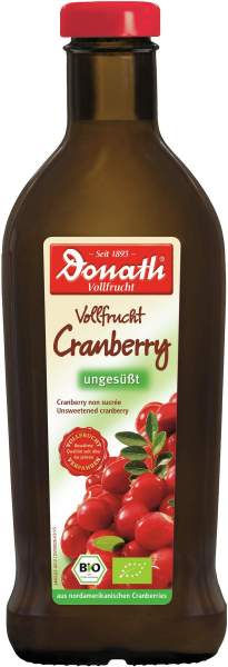 Donath Vollfrucht Cranberry Ungesüßt Bio