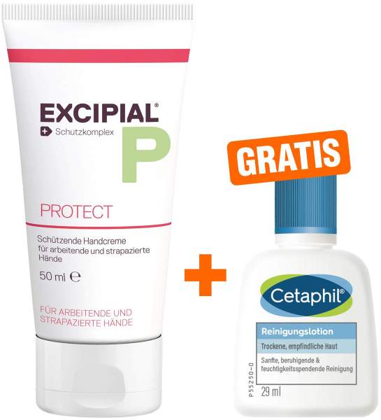 Excipial Protect Creme 50 ml + gratis Cetaphil Reinigungslotion 29 ml